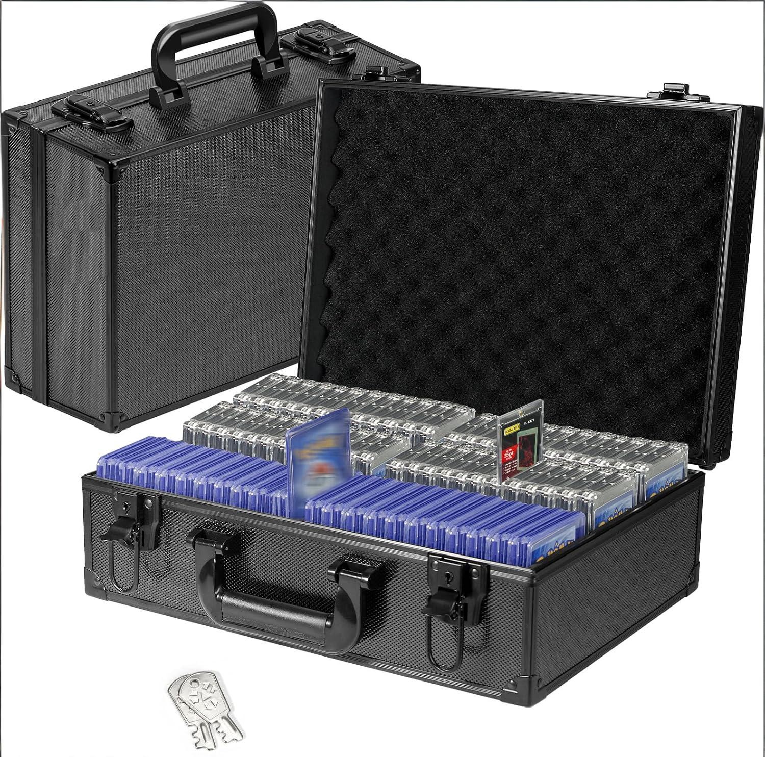New Toploader Hard Case For 3″ x 4″ 35pt Sports Cards Storage Boxes Holds 600+