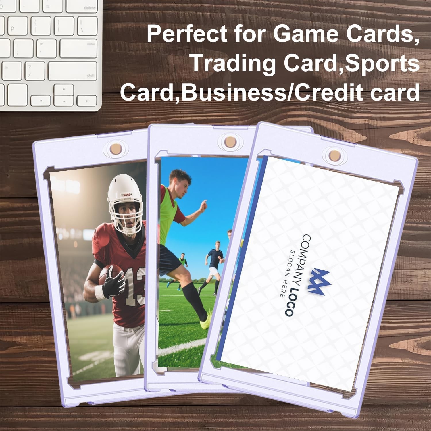 35pt Magnetic Card Holders for Trading Cards,UV Hard Plastic Sports Display C…