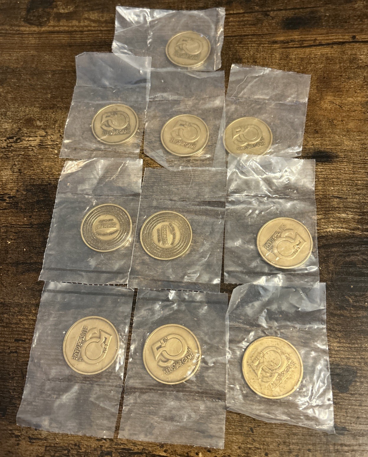 New Lot Of 10 50th MLB All Star Game 79’ Bronze Medallion’s Kingdome Seattle WA