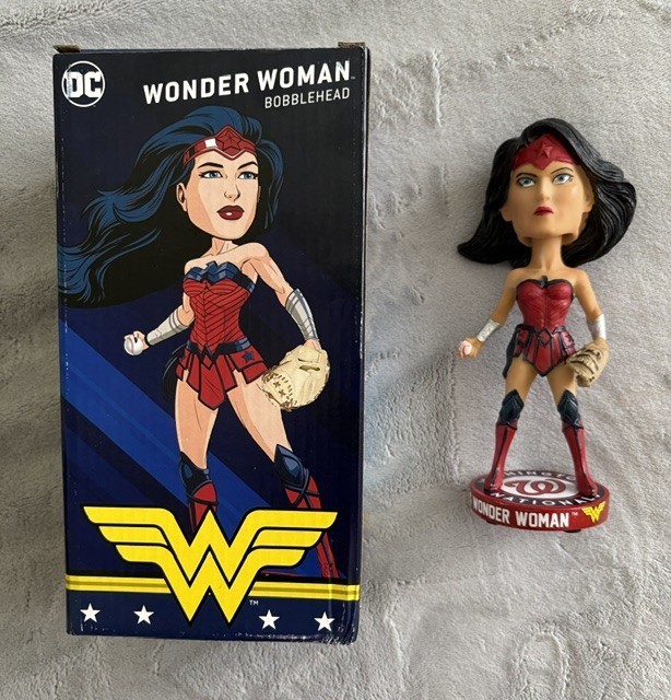 Wonder Woman DC Comics Bobblehead Washington National Giveaway 2022 Ladies Night