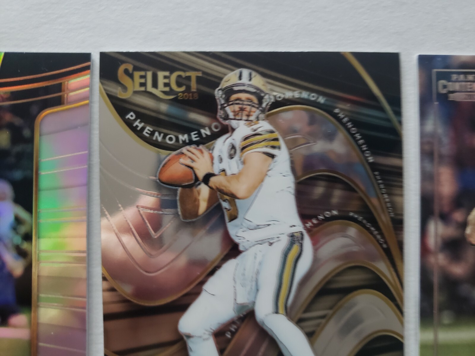 2018 Select Silver Phenomenon LOT Drew Brees Buyer Gets ALL 3 cards in pic