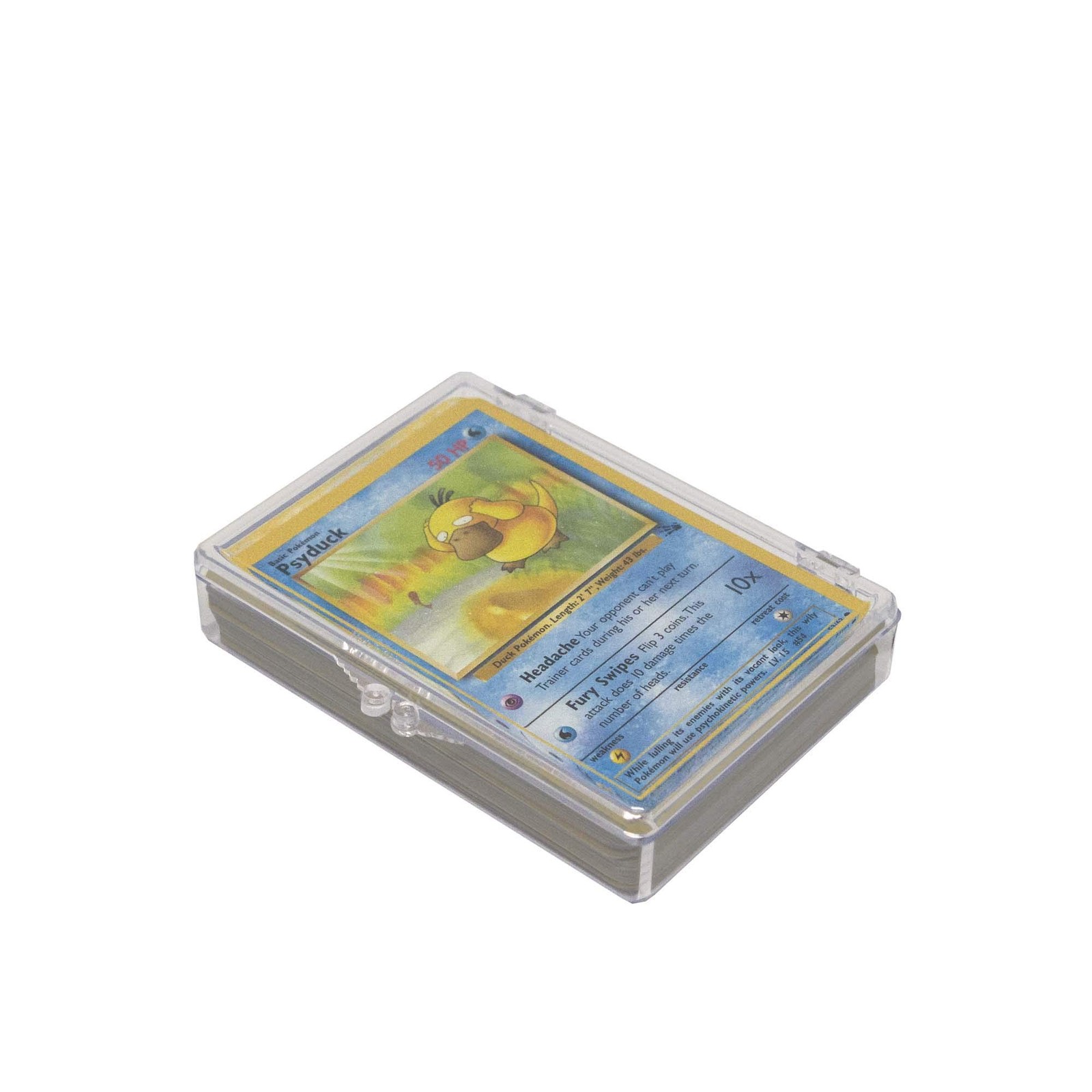 Hinged Trading Card Box – 55 Count – Pack of 1 | Plastic Trading Card Storage…