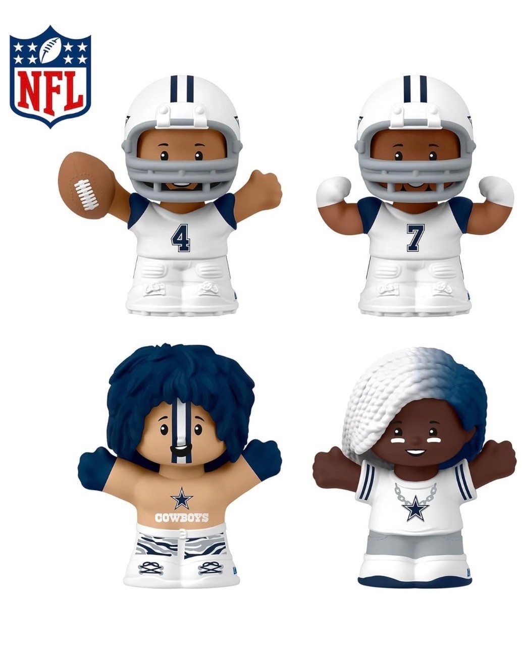 Dallas Cowboys NFL Little People Collector Set Alternate Jersey New Free Ship