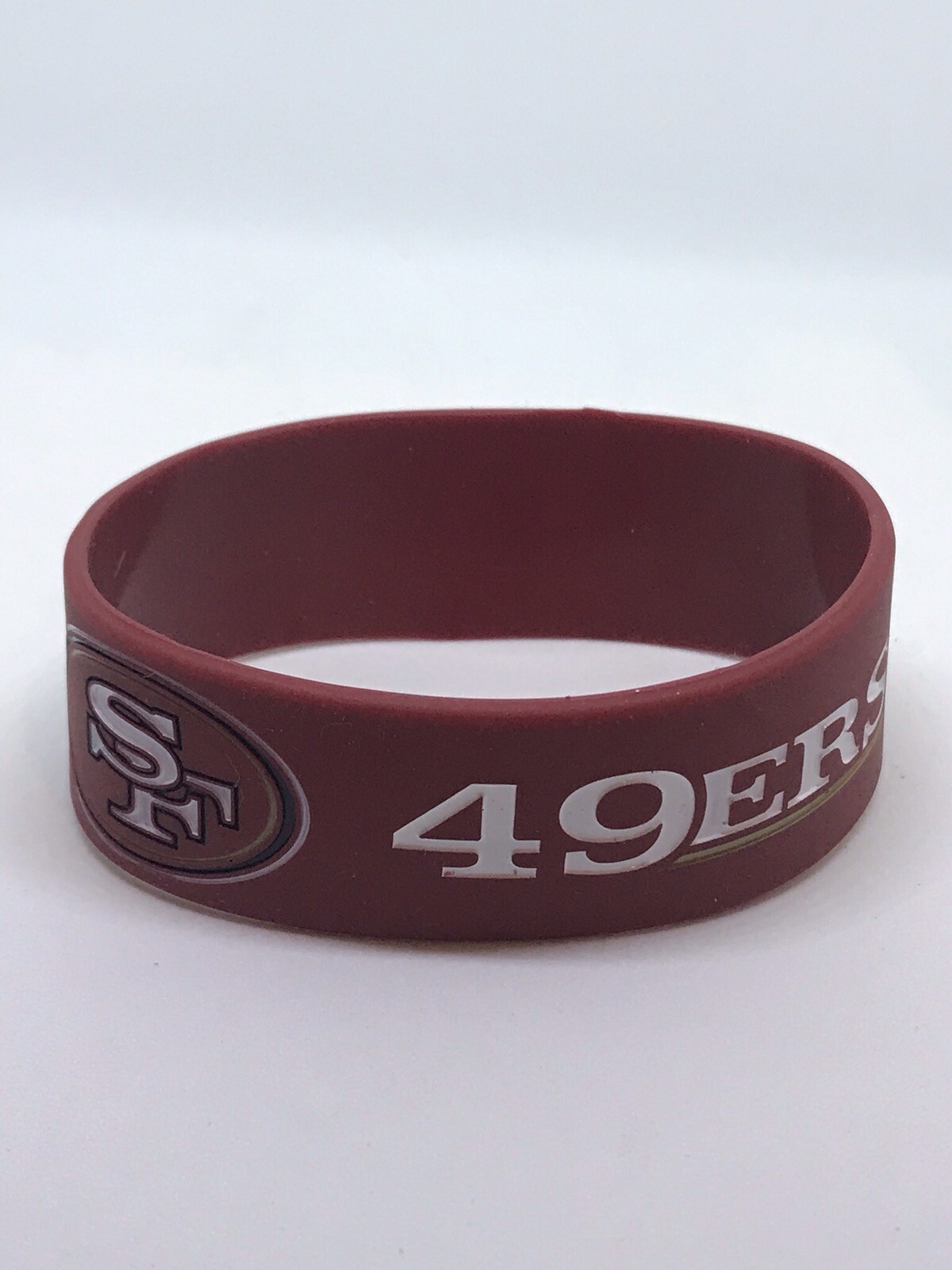 1 (One) NFL Football Silicone Wristband Bracelets Choose Your Team Free Shipping