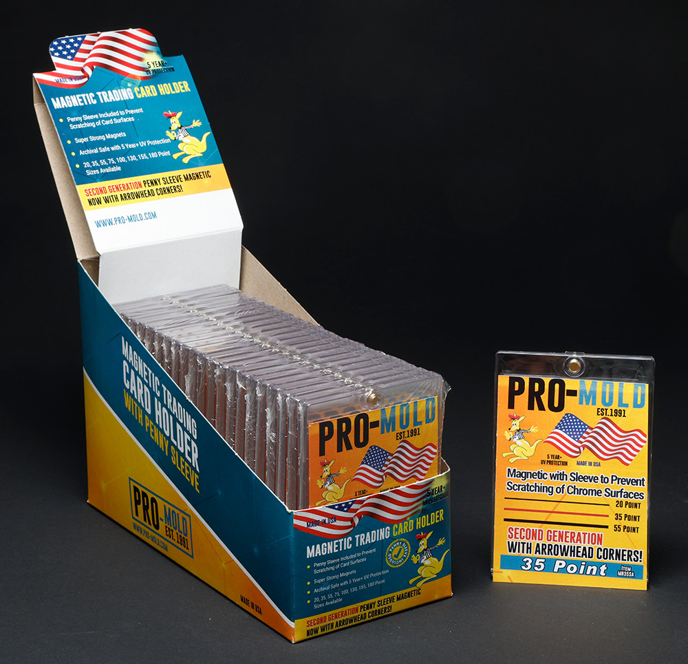 100x Pro Mold MH35SA 2nd Gen w/ Sleeve 35pt Magnetic Card Holder One Touch