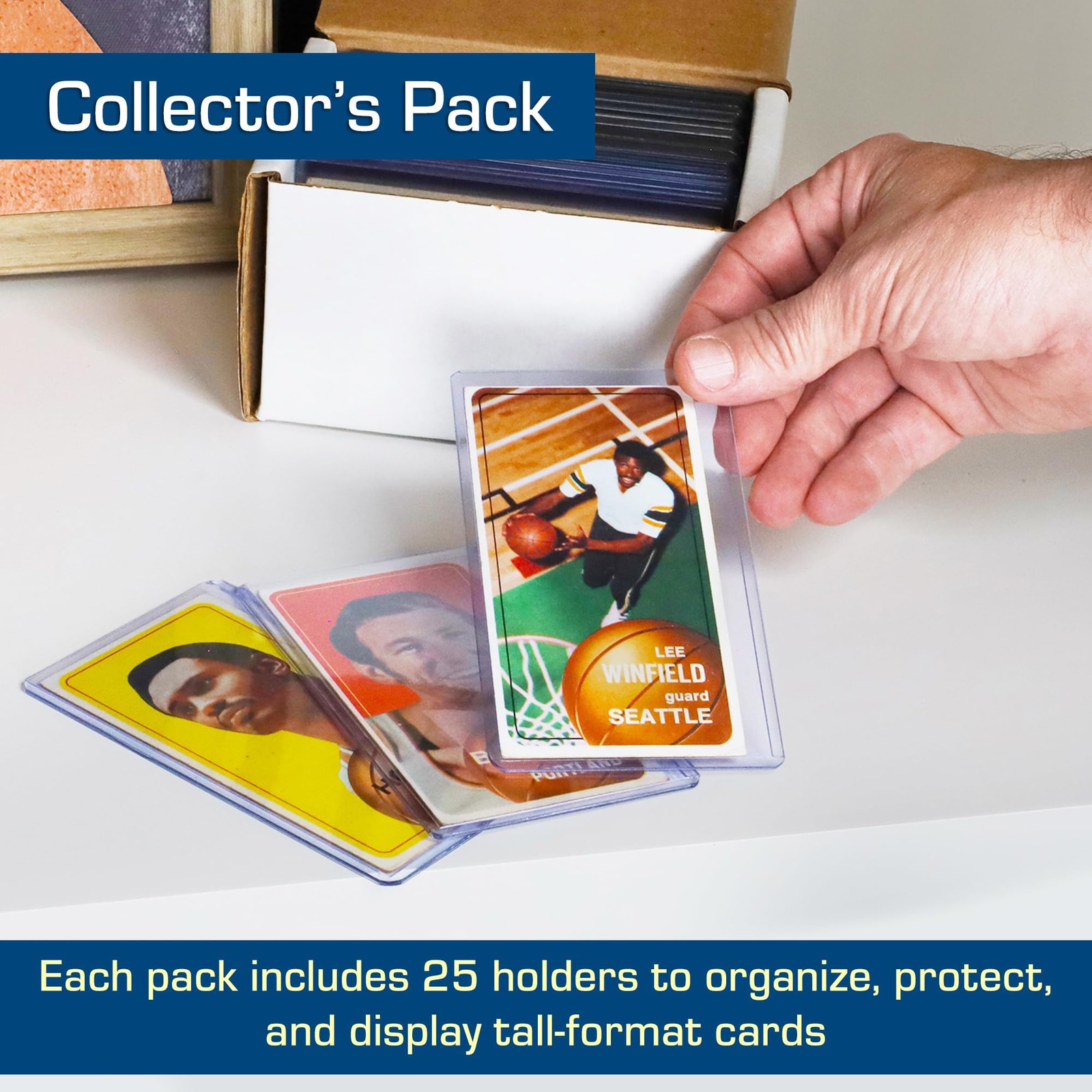 BCW Tall Card Topload Holders – 25 Pack | Premium Top Loaders for White