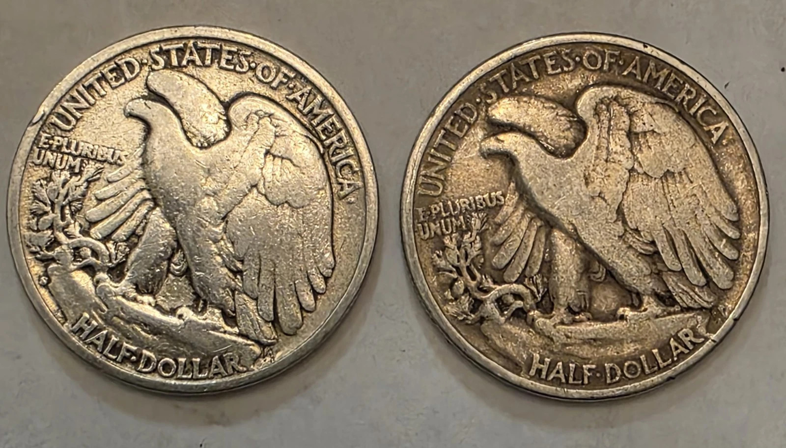 💥Walking Liberty Half DolIars💥90% SiIver💥Well Circulated💥lot of 5💥