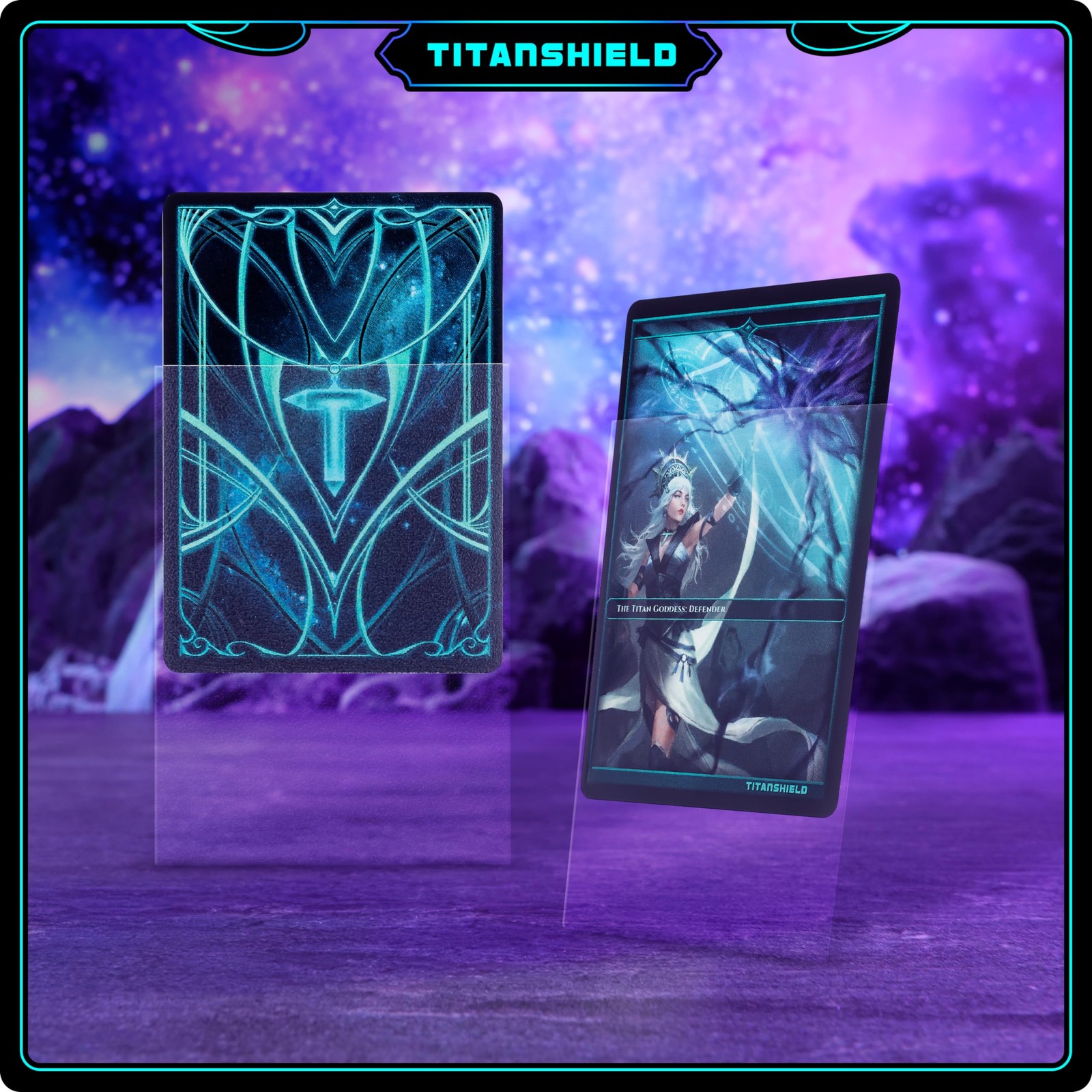 TitanShield Premium Card Sleeves | Compatible with Standard | 66x91mm, Clear