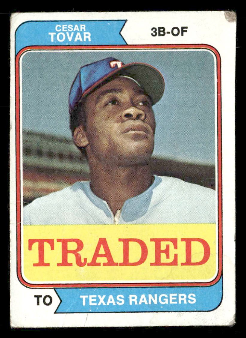 1974 Topps #538T Cesar Tovar Traded