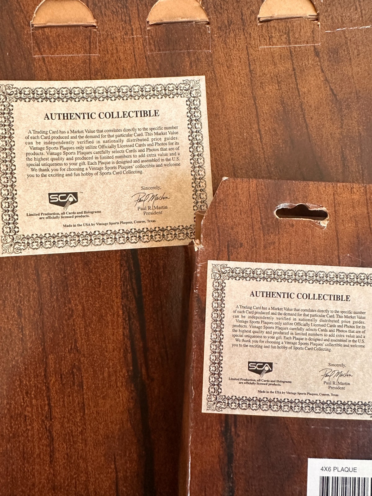 Vintage Authentic Sports Plaques 1990s Dallas Cowboys Collection Lot – 5pcs