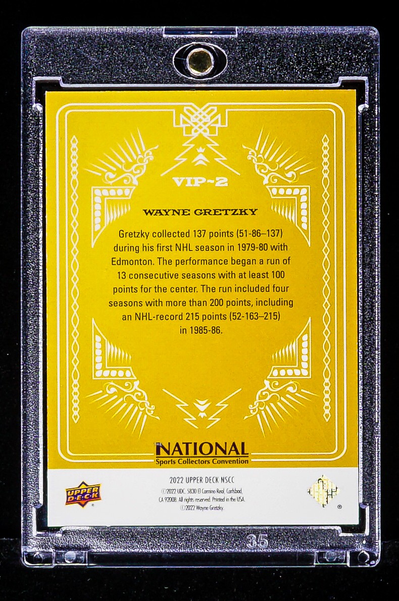 Wayne Gretzky RARE ALL ACES NHL ALL TIME SCORING CHAMPION INVESTMENT CARD SSP