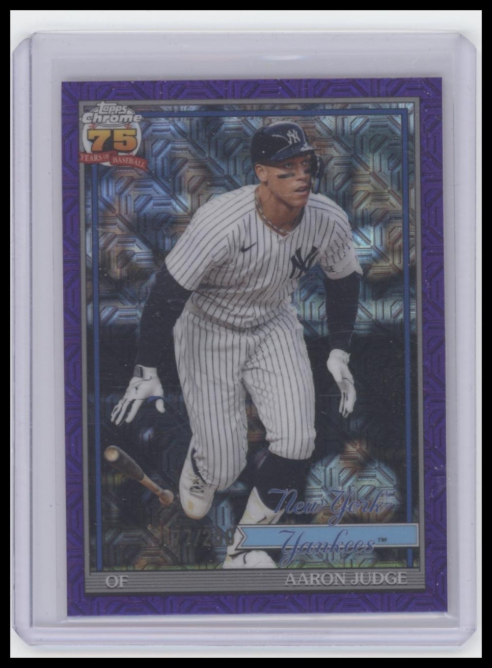 2026 Topps #91C-82 Aaron Judge 1991 Topps 35th Chrome Purple Refractor /250