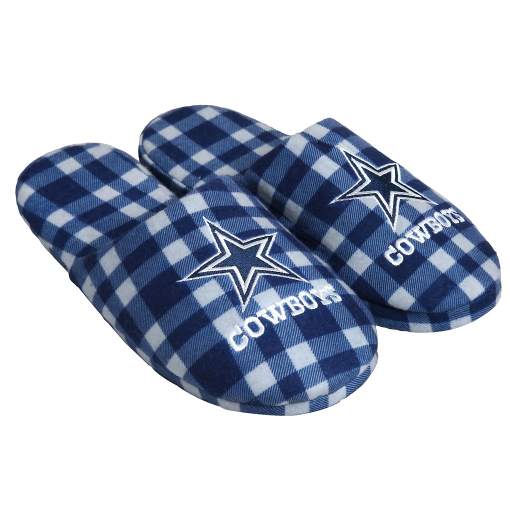 NFL Football Team Logo Mens Flannel slippers House Shoes – Pick Your Team!