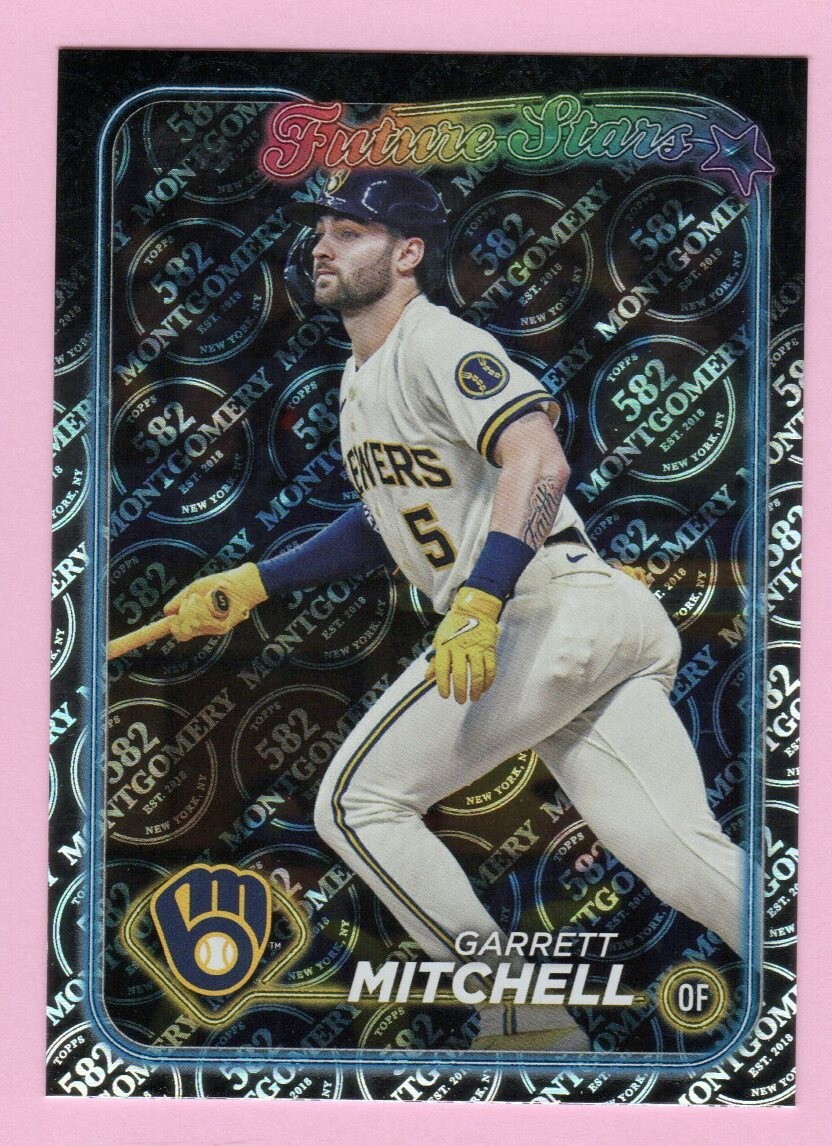 2024 Topps 582 Montgomery Club #447 Garrett Mitchell Milwaukee Brewers