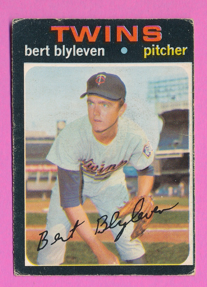 VG+ OPC BLYLEVEN HOF ROOKIE 1971 O-PEE-CHEE #26 BERT UNCREASED SOLID *TPHLC-3839