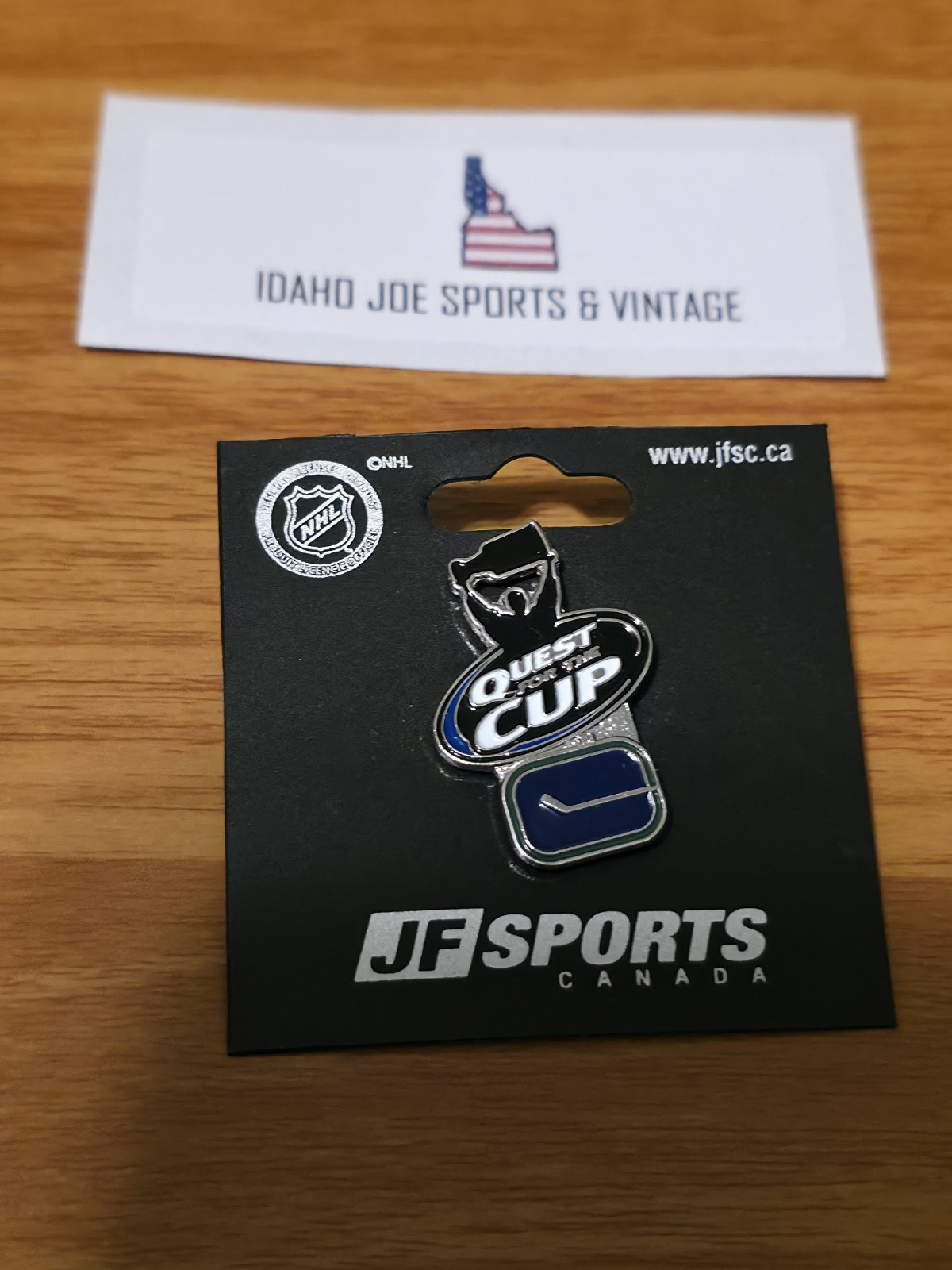 Vancouver Canucks Stanley Cup Finals “Quest For The Cup” JF Sports Canada Pin