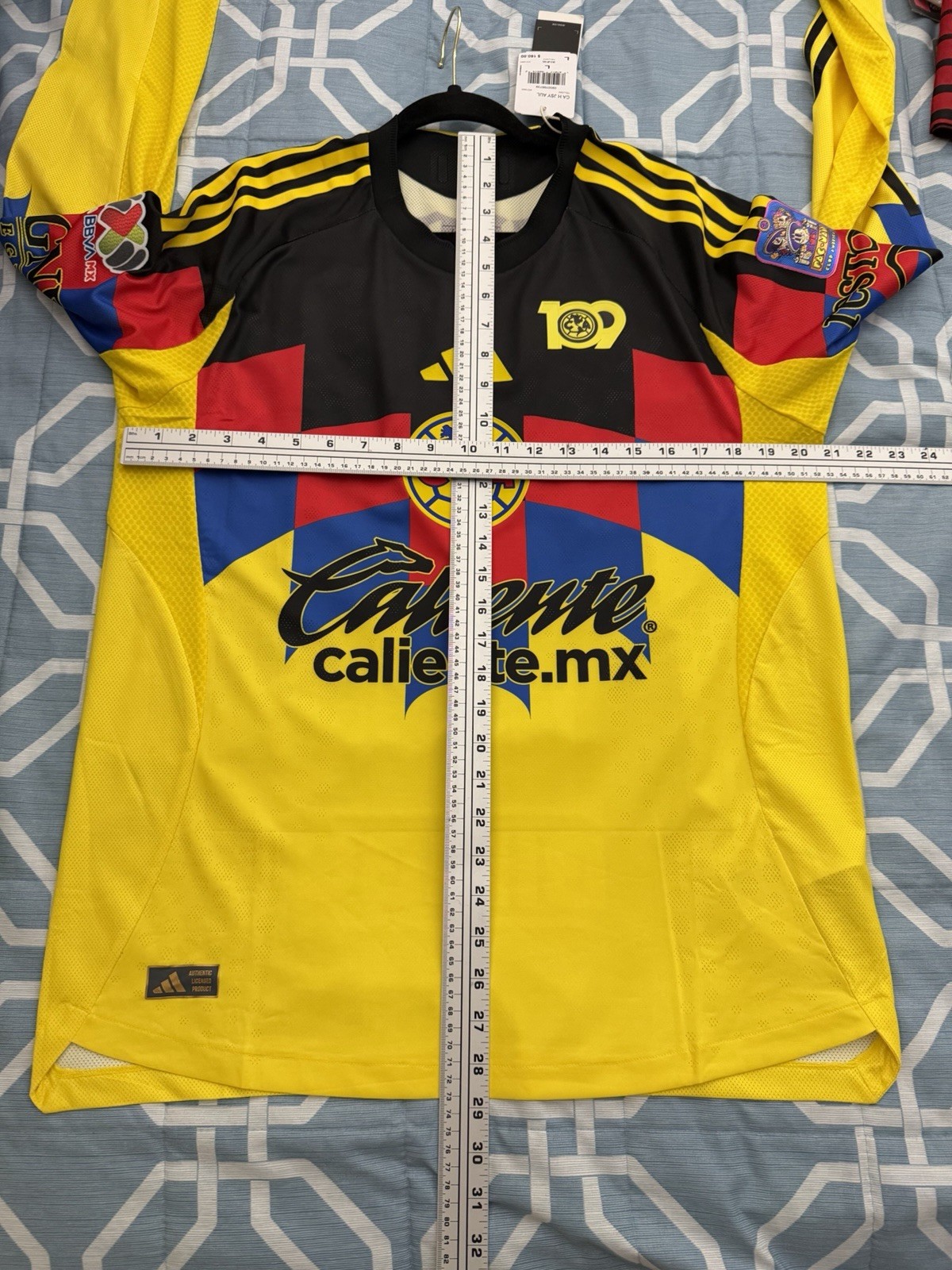 Fidalgo #8 Mens LARGE Adidas Club America Authentic x Pac-Man Home Jersey