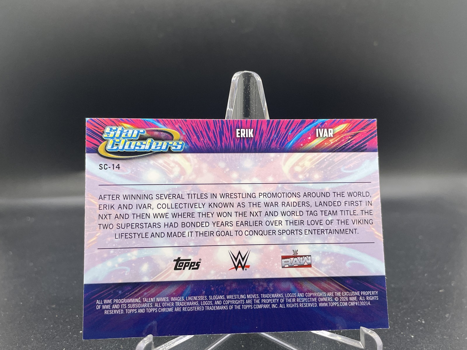 Erik / Ivar 2026 Topps Chrome Cosmic WWE Star Clusters SC-14