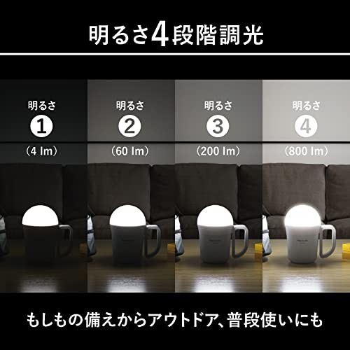 Panasonic LED Lantern BF-BL40K-W Powerful and Large 2-Way Lantern/Flashlight