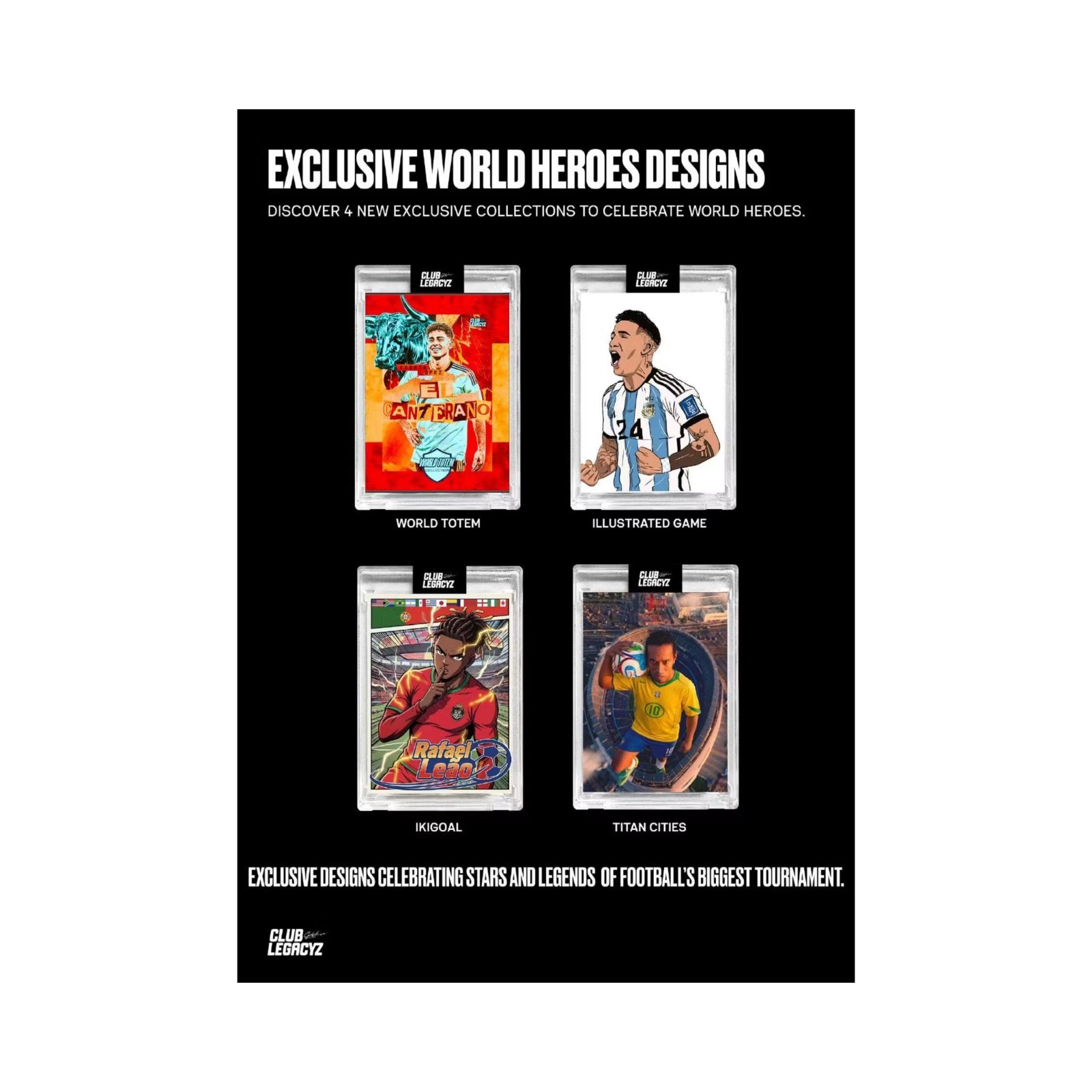 2026 Club Legacyz Icons World Heroes 4th Edition 10Ct Hobby Box | Factory Sealed