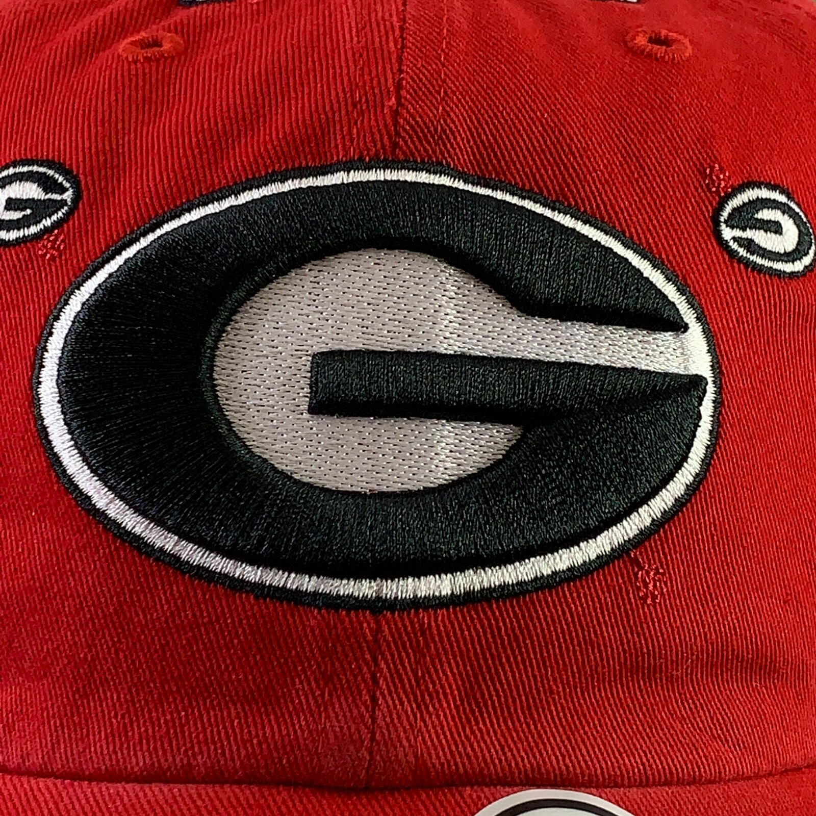 ’47 Clean Up Women’s One Size Red Georgia Bulldogs Confetti Strap Back Hat NWT
