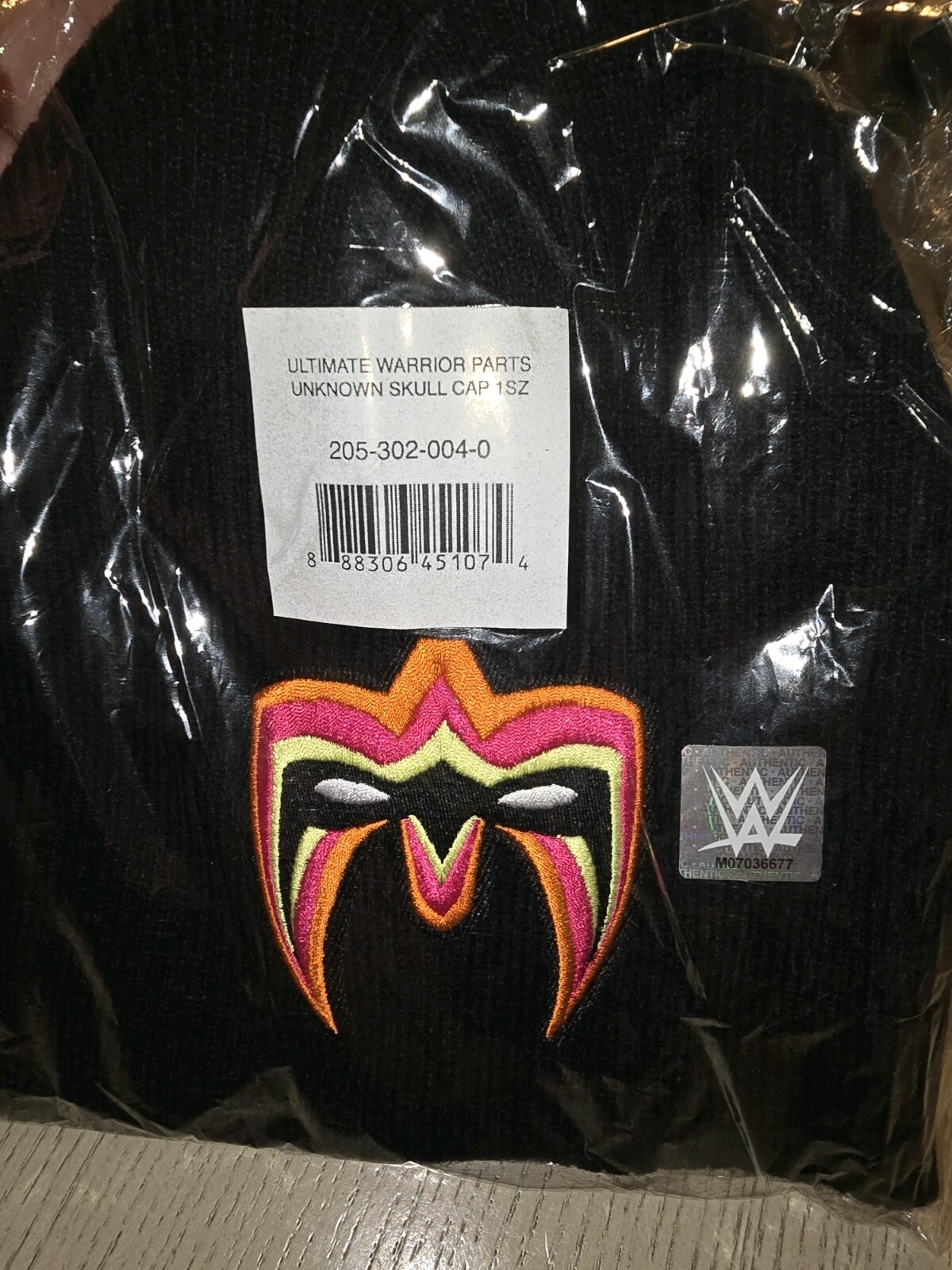 Ultimate Warrior Parts Unknown Skull Cap Wwe Wwf New Rare