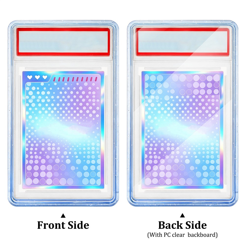 For TAG Gradient Bumper Guard With PC Panel Graded Card Slab Protector-10 Colors
