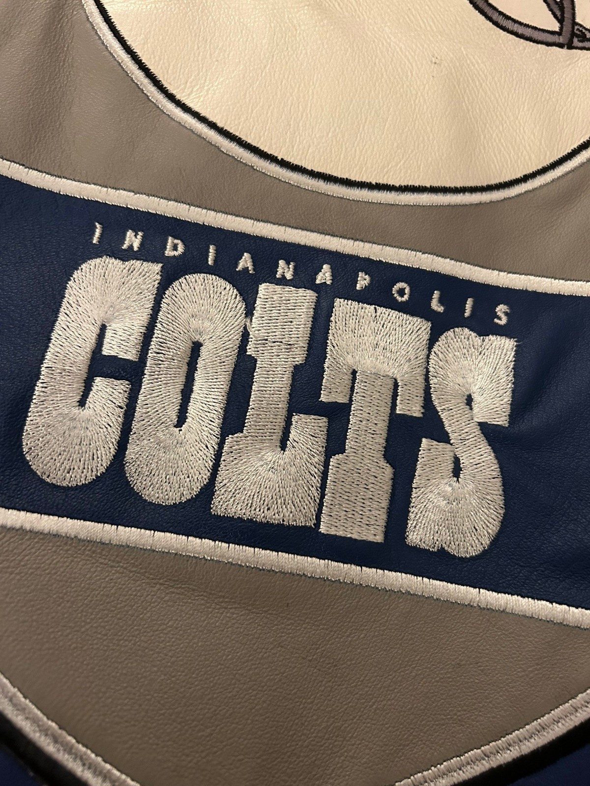 Indianapolis Colts NFL Genuine Leather G-III Leather Jacket XXL Embroidered Logo