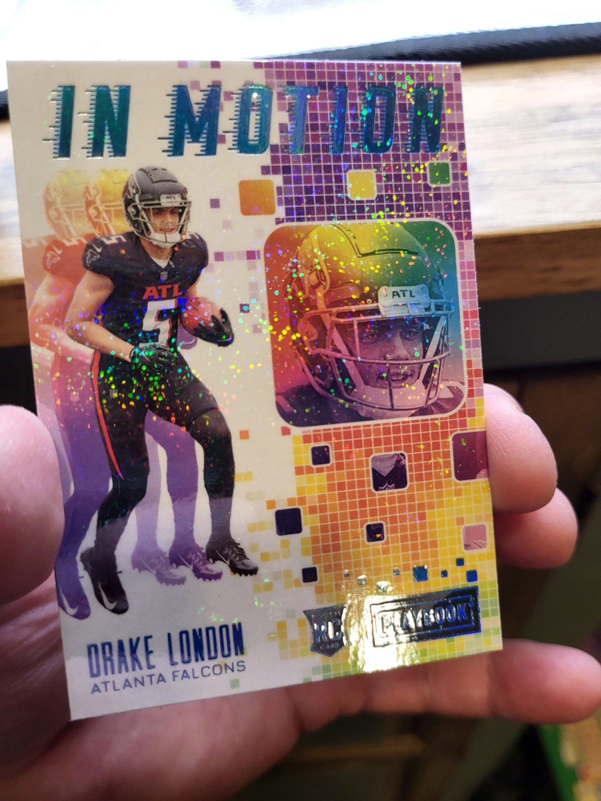 2022 Panini Playbook Football In Motion IM-7 Drake London RC Case Hit Falcons