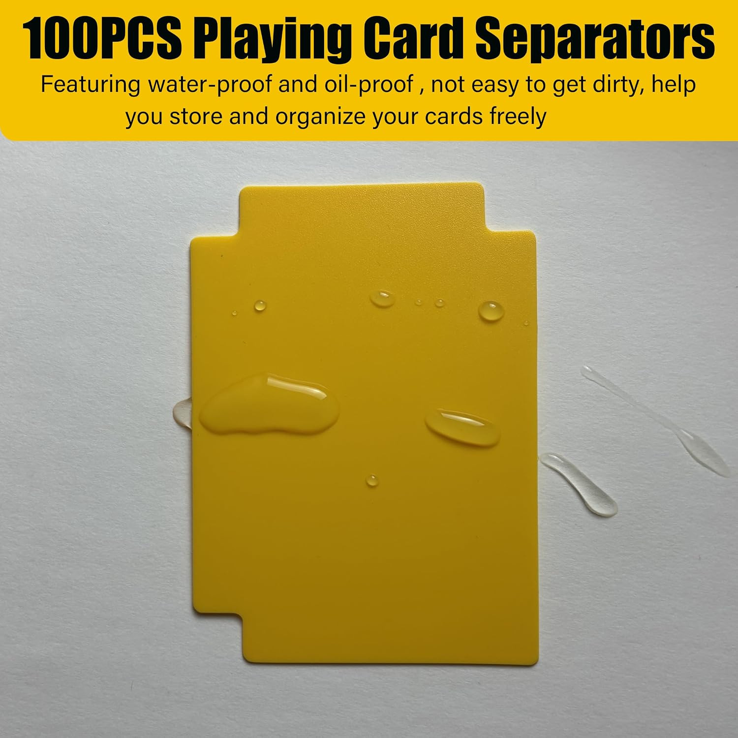 100PCS Trading Card Dividers, 2.7 X 3.8 Inches, 10 Colors, Premium Plastic Card