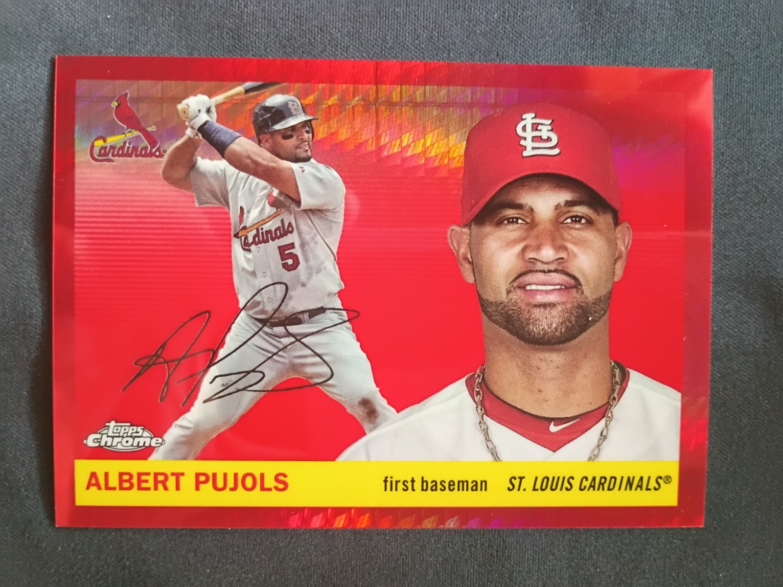 Albert Pujols #461 RARE 1/1 Cardinals 2025 Topps Chrome Platinum Baseball READ