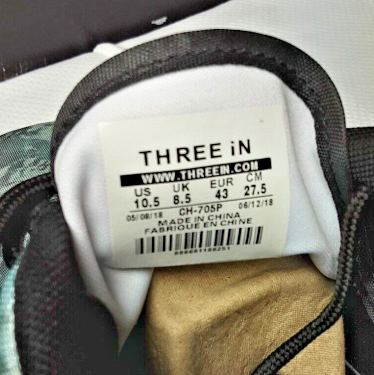 Three-in New England Patriots Camo Football Shoes men’s size 10.5