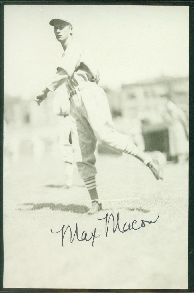3.5×5.5 Photo, Braves, 23, Original Autograph PSA/DNA of Max Macon