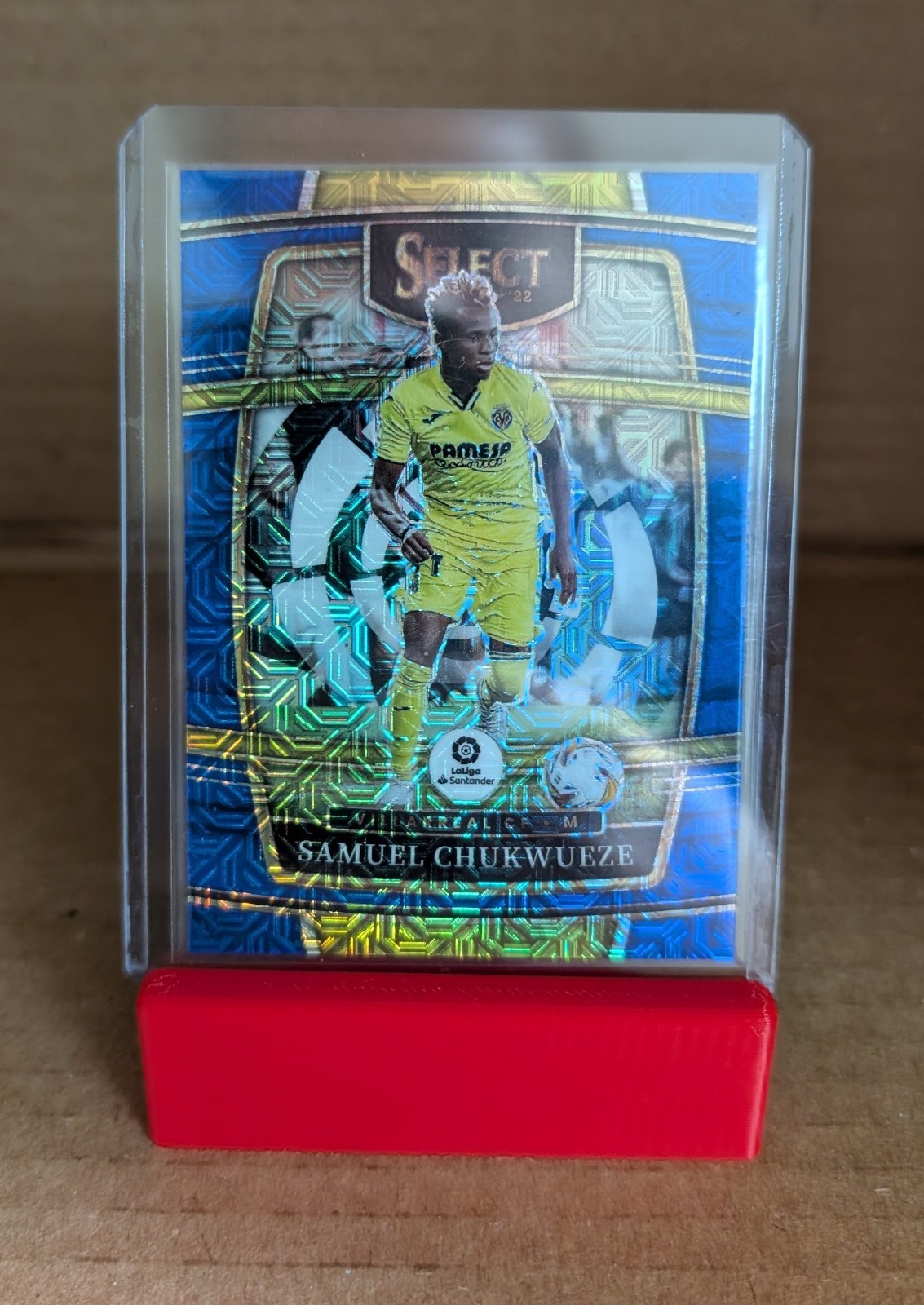 2021-22 Chronicles Select Samuel Chukwueze – Villarreal Blue Mojo #246 SSP 3/16