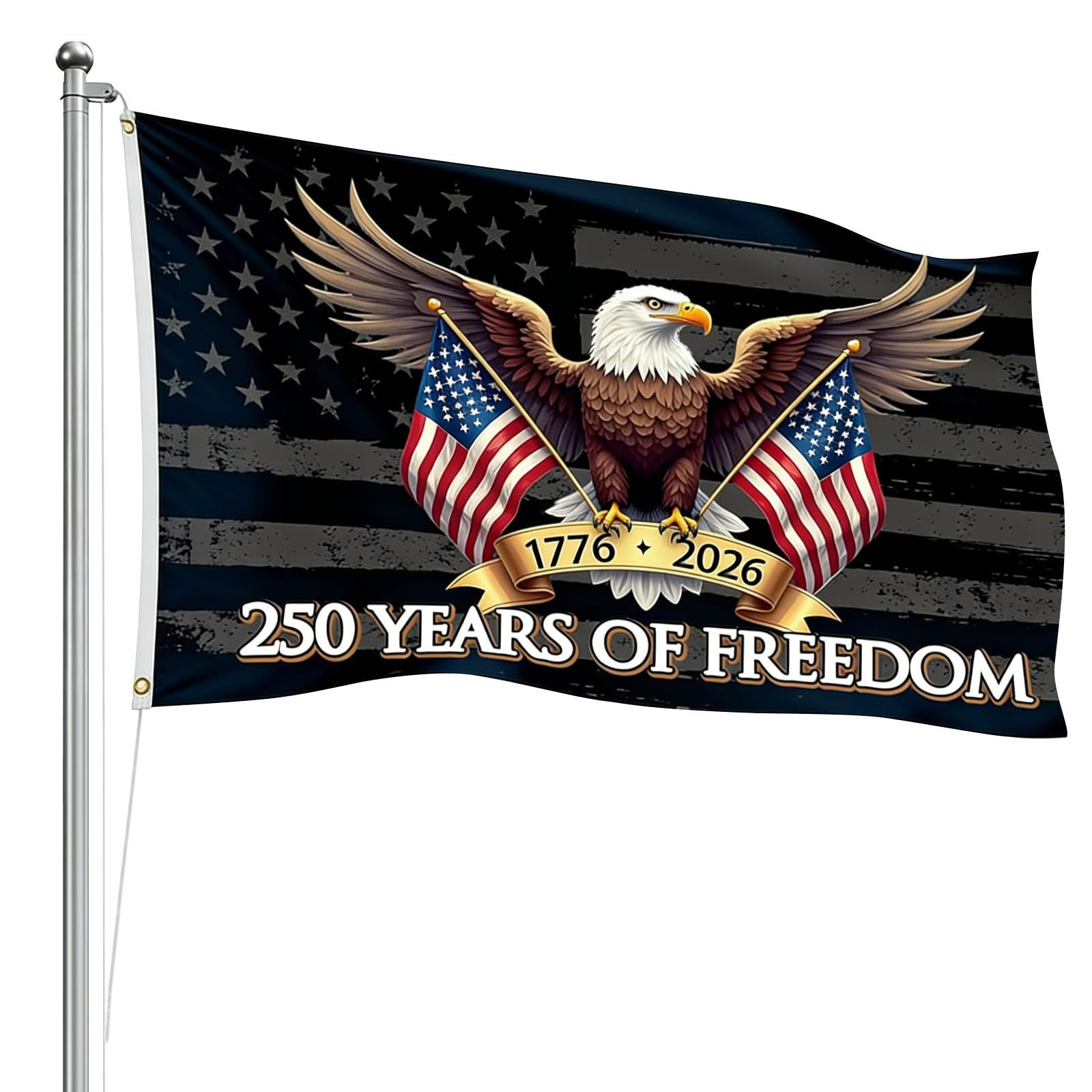 America 250 Flag, 250th Anniversary USA Double Sided 3 Ply 3×5 Ft, Type A