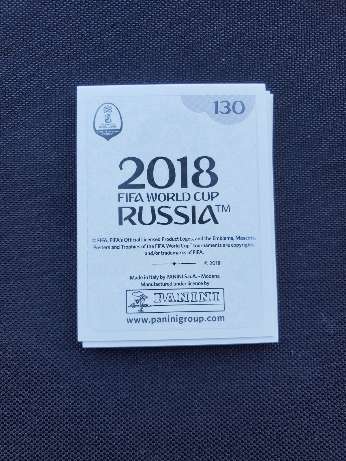 2018 Panini World Cup Russia Cristiano Ronaldo Sticker #130 Portugal New