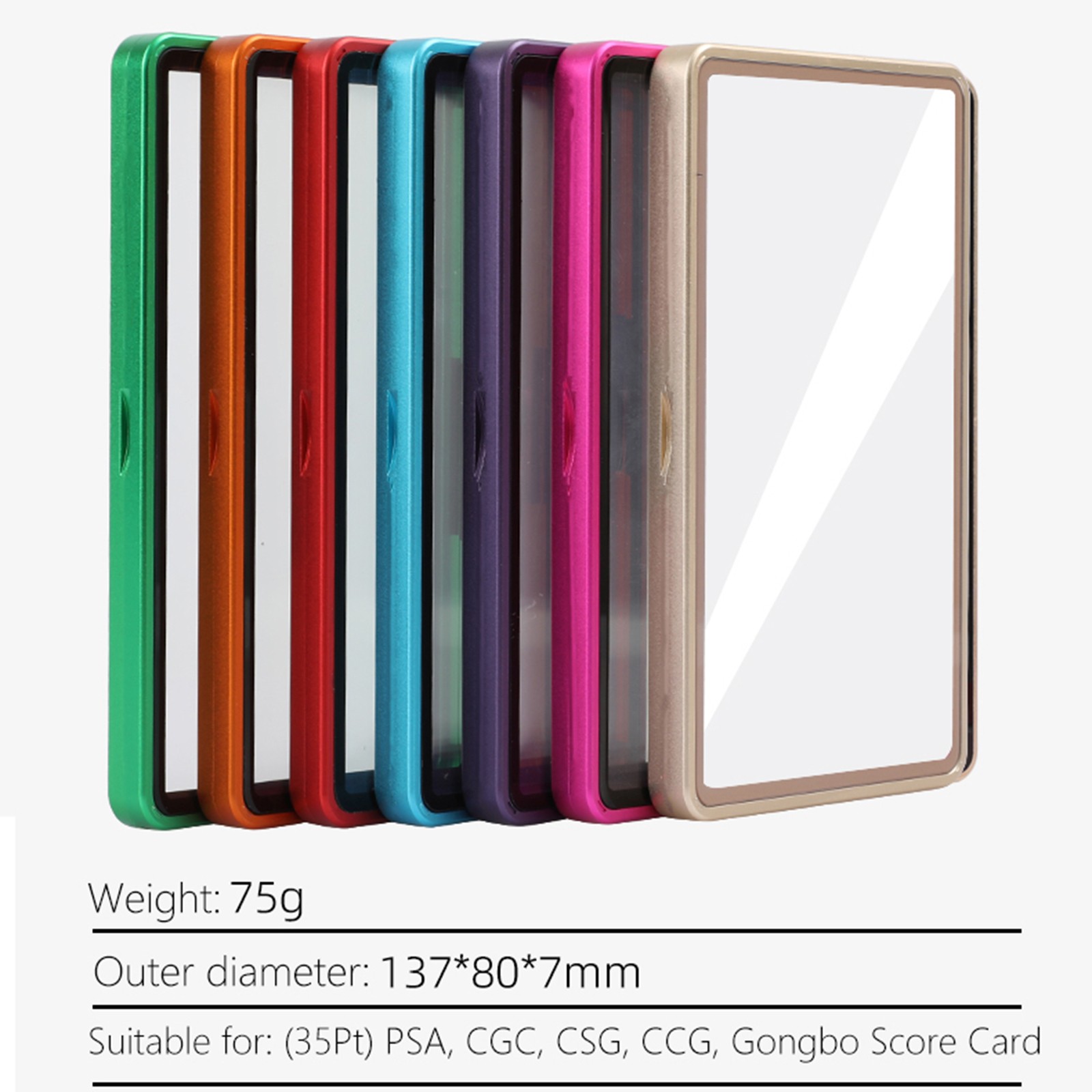 Magnetic Metal Alloy Frame Bumper Case For PSA/BGS/CGC Graded Card 35PT 55PT