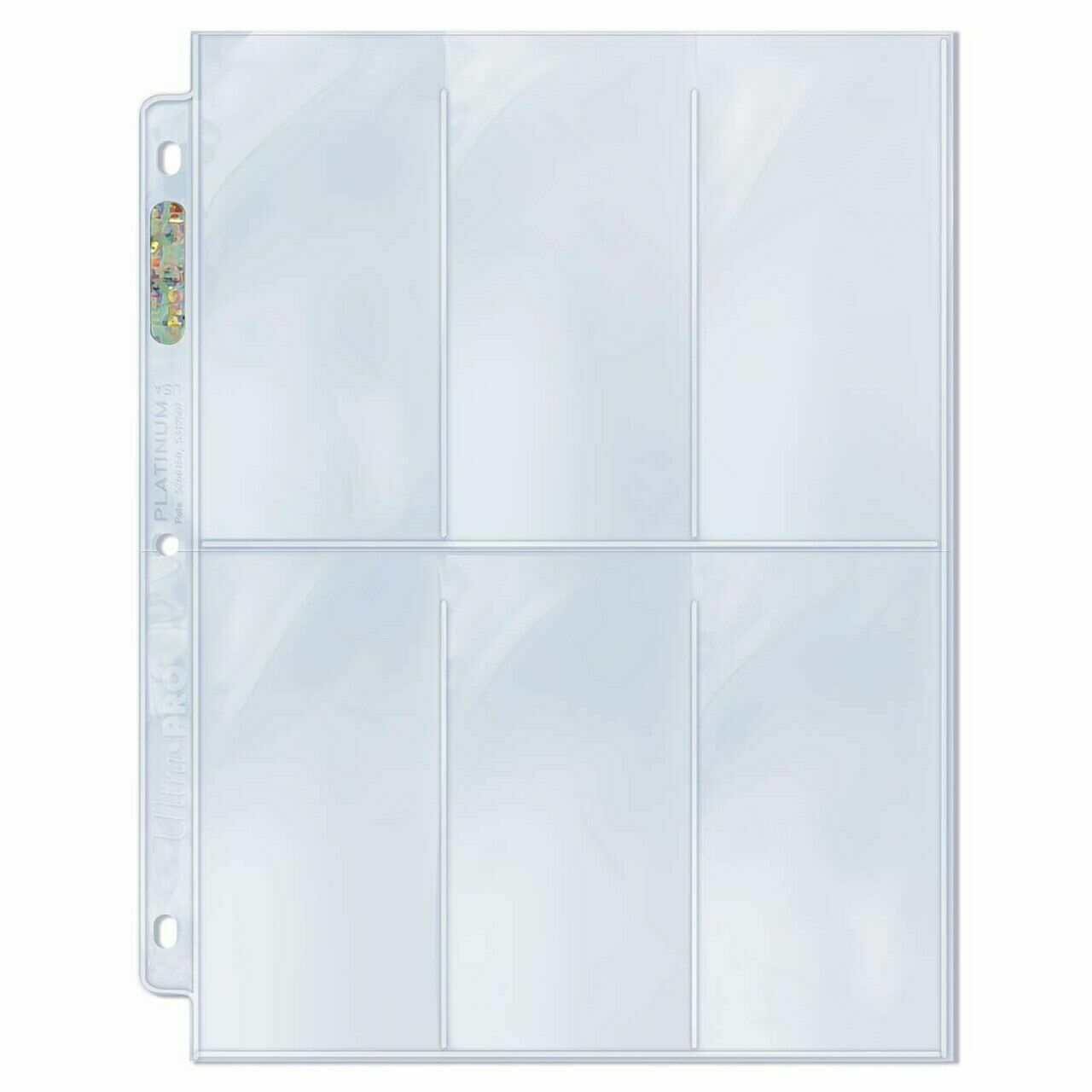 6 Pocket Pages Sheets ~ Lot of 10 ~ Ultra Pro Platinum ~ Brand New!