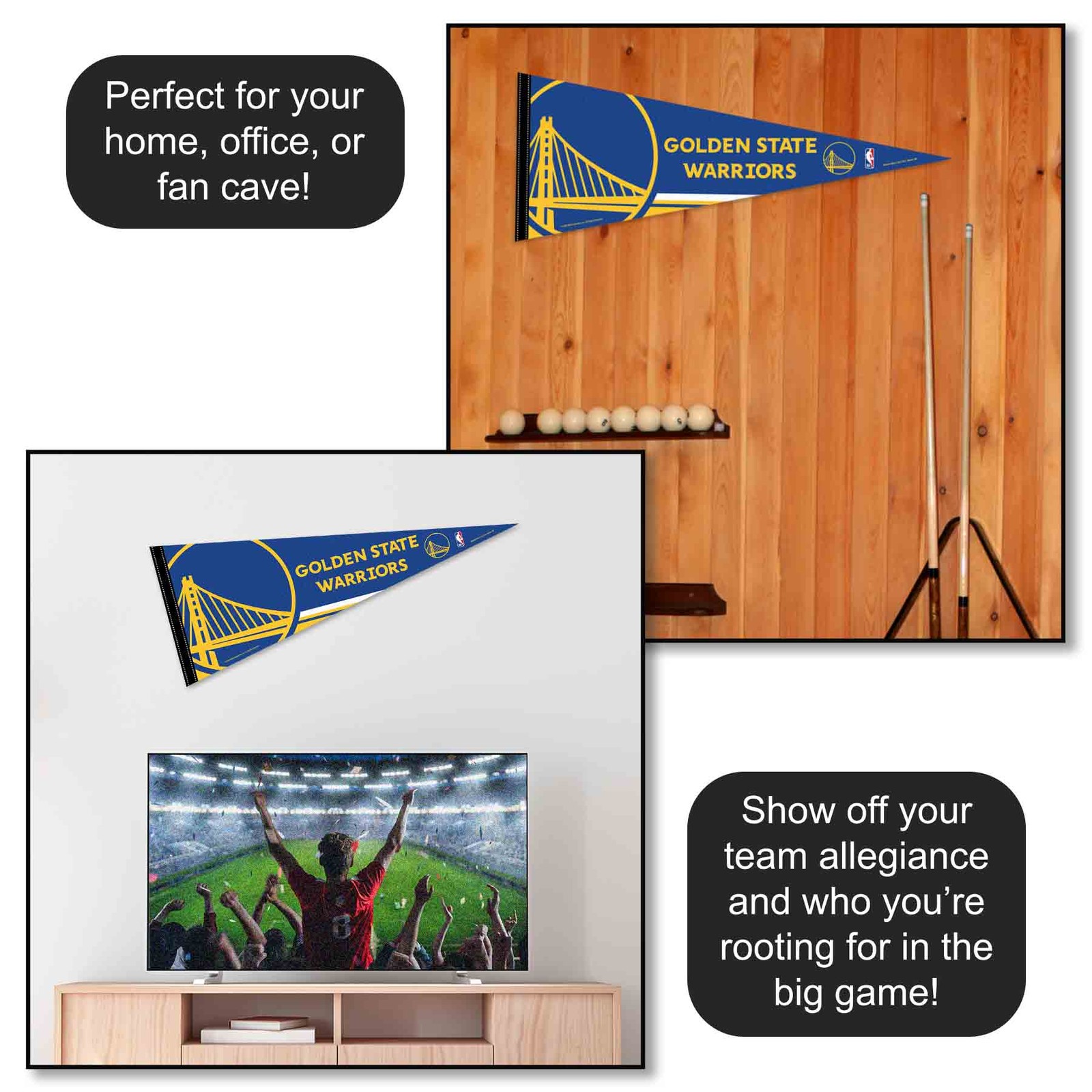 Golden State Warriors NBA Pennant