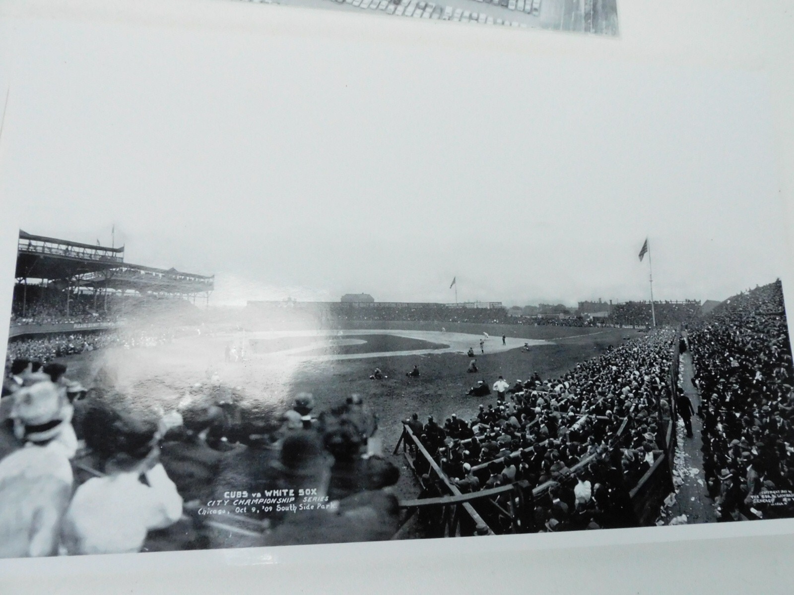 Lot of 6 Vintage Baseball Photos – Unknown Age, Estate Sale, Cubs, White Sox