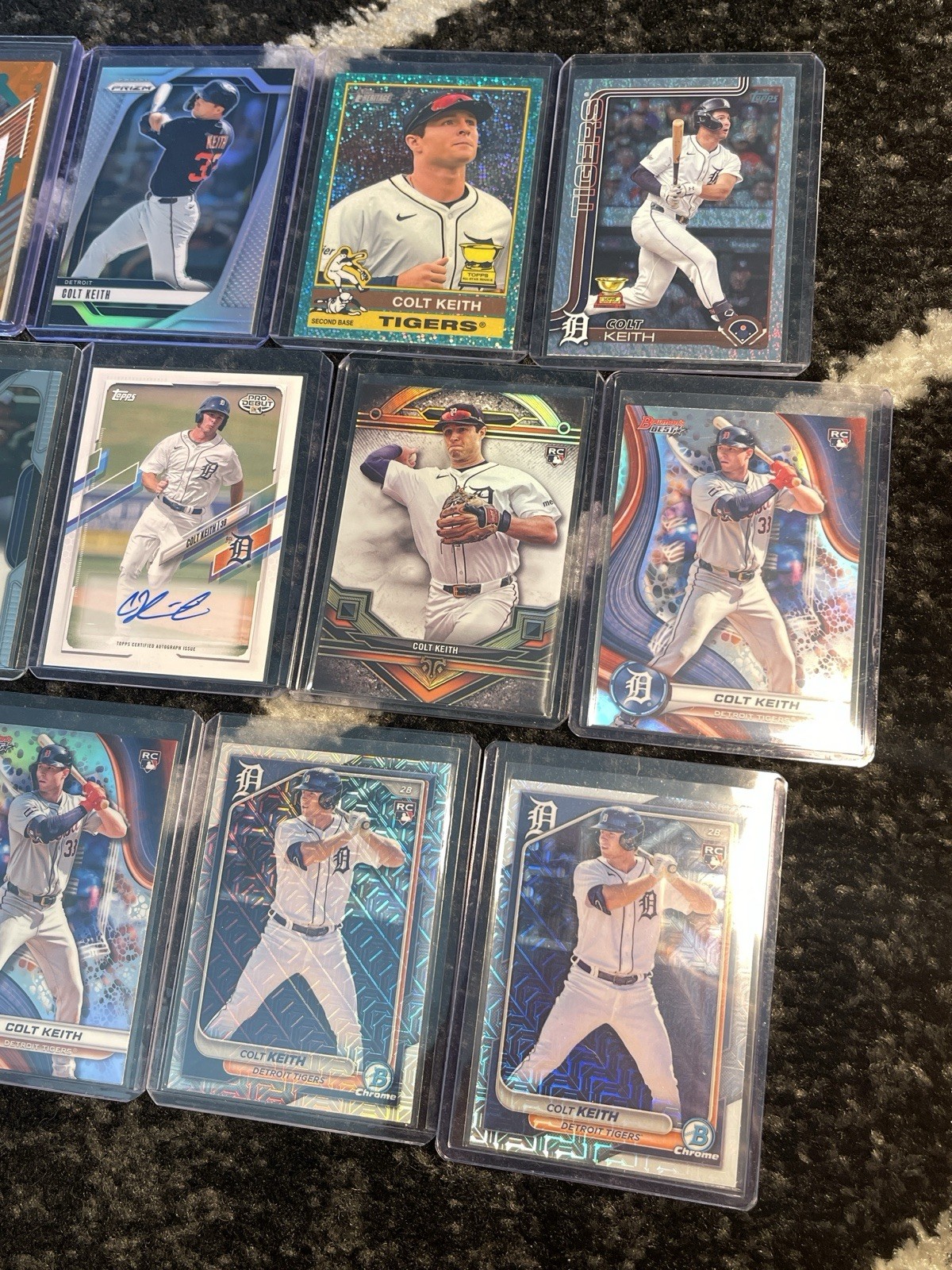 Huge Colt Keith RC 133-Card Lot Autos, Parallels, Inserts, Relic and Base.