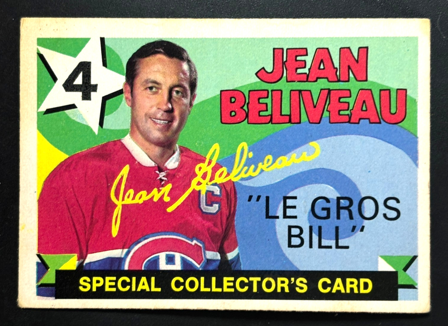 Vintage 1971-72 O-Pee-Chee OPC Jean Beliveau #263 Montreal Canadiens EX