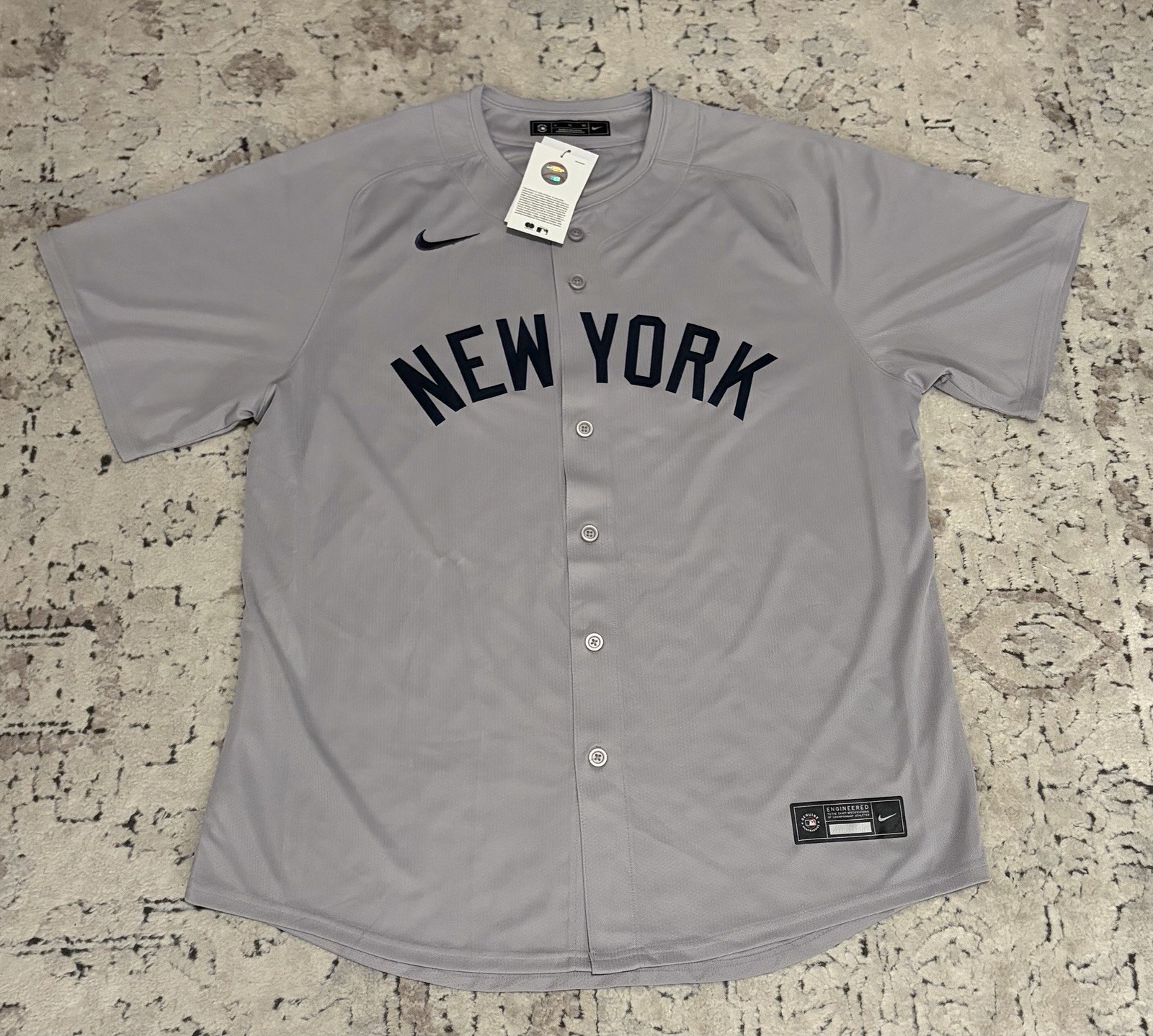 Nike Authentic New York Yankees Aaron Judge #99 Gray Baseball Jersey Men’s Sz XL