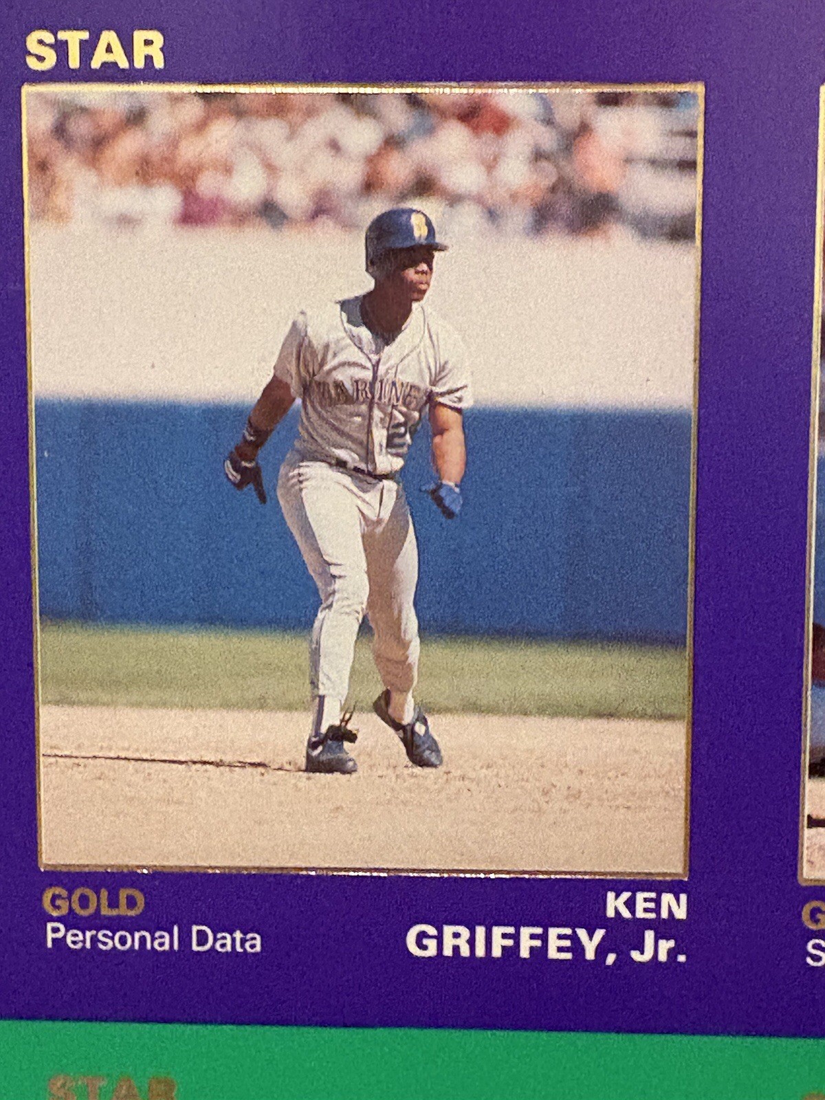 1990 The Star Co Uncut Sheet-Bo Jackson, Griffey Jr Others w/ PROMO CARDS – GOLD