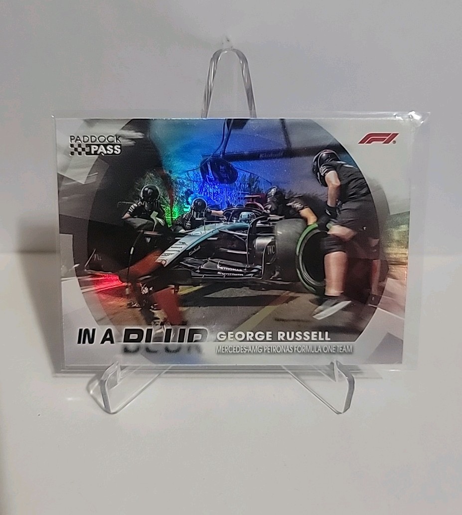2024 Topps Paddock Pass Formula 1 George Russell #BL-5 In A Blur Insert Mercedes