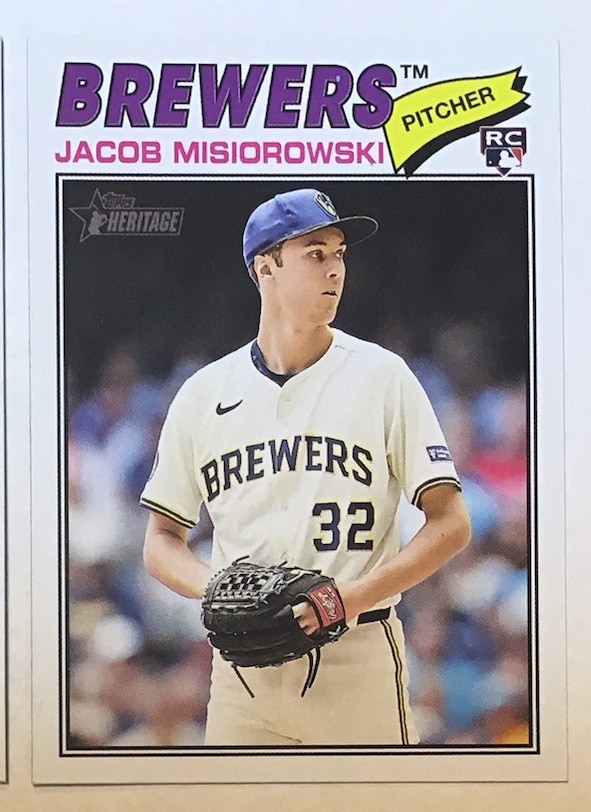 JACOB MISIOROWSKI 2026 RC ROOKIE TOPPS SERIES ONE HERITAGE MILWAUKEE BREWERS LOT