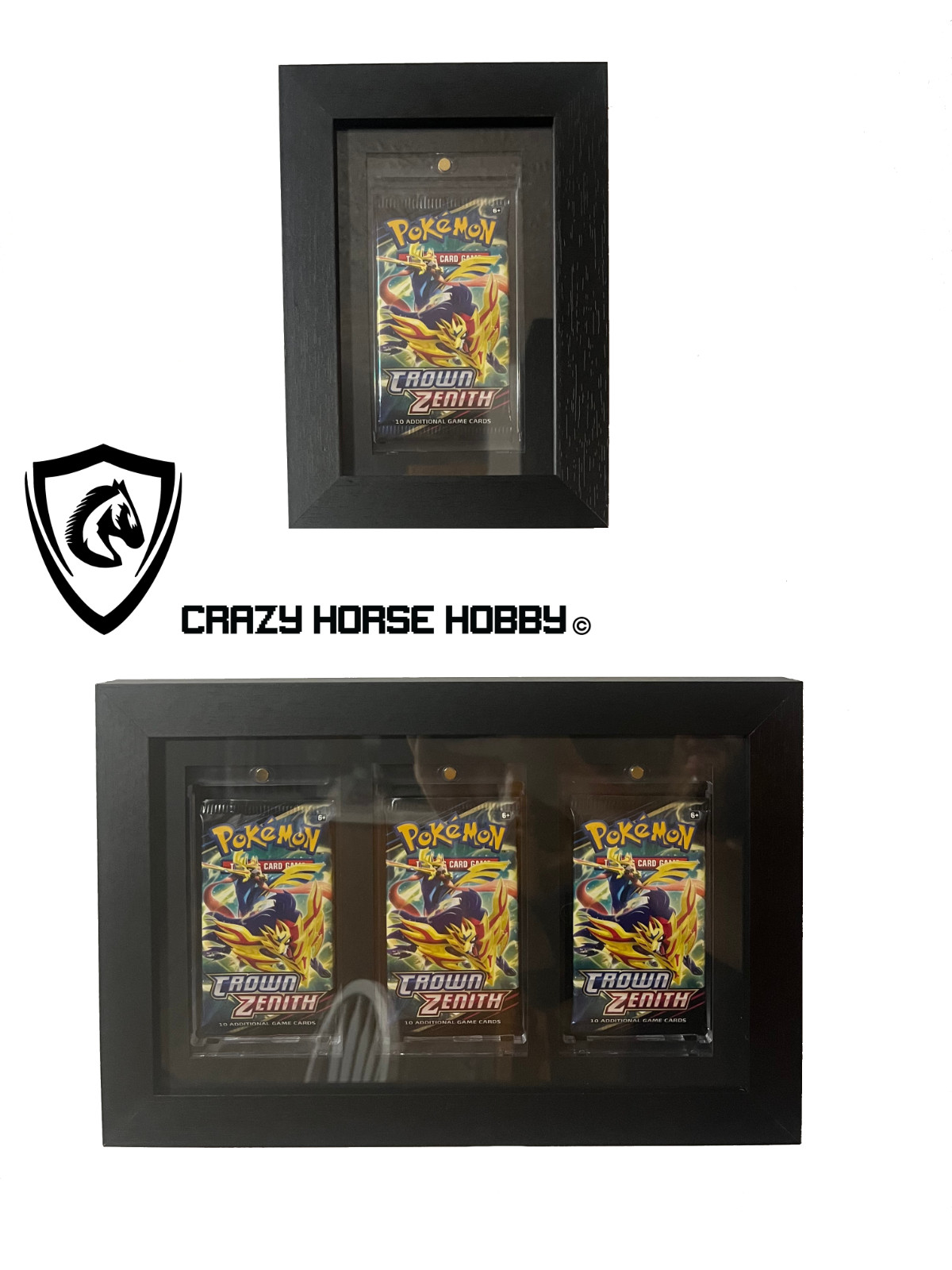 Booster Pack magnet Snap Card Frame Wall Mount Pokemon Trading Card Display Case
