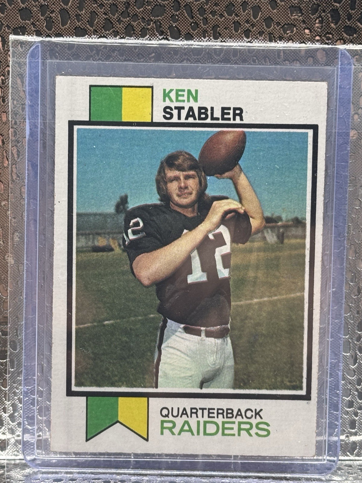 Topps 1973 Ken Stabler #487 Oakland Raiders NFL Football Trading Card