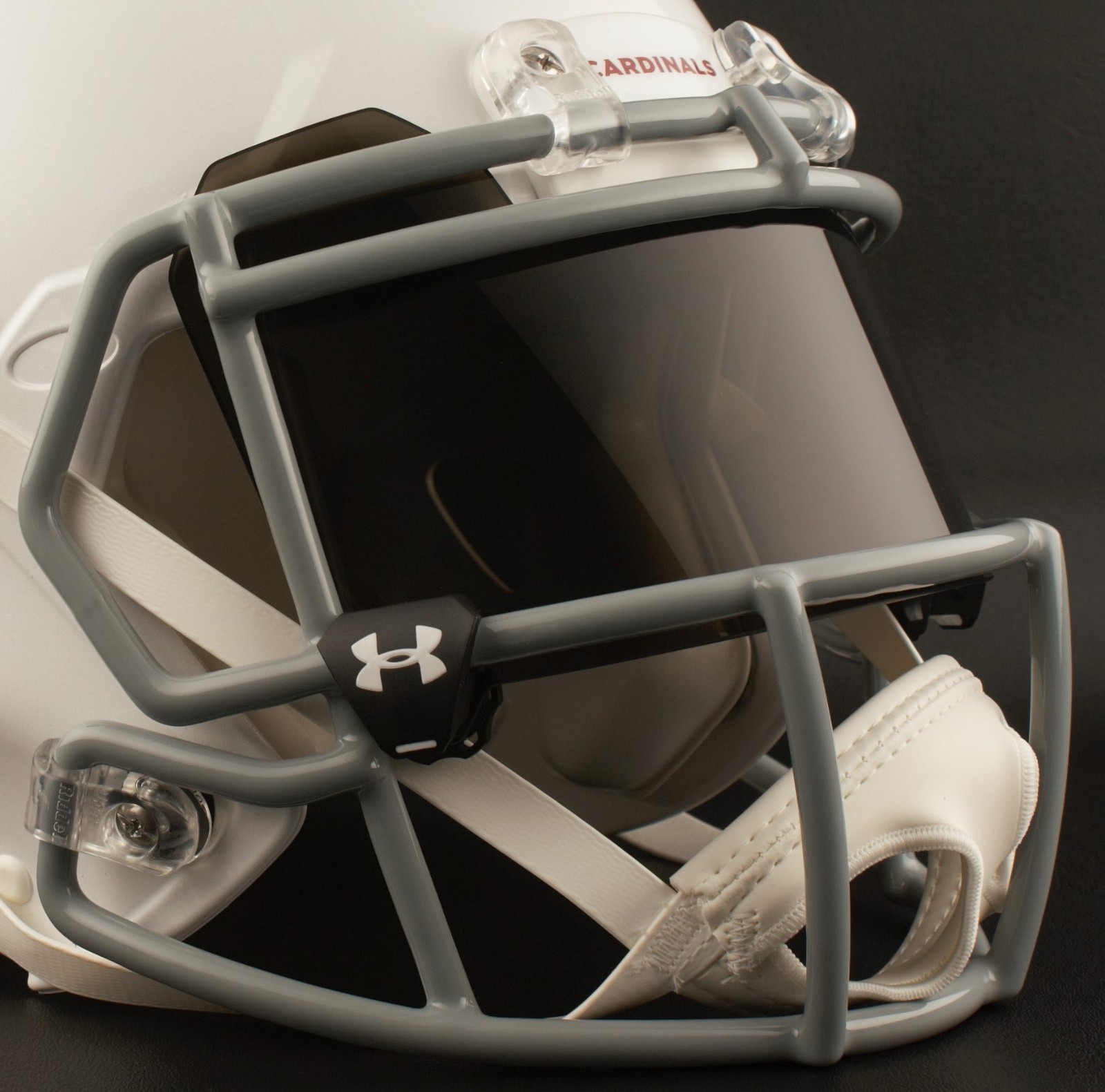 ARIZONA CARDINALS NFL Football Helmet with BLACK-TINT Visor / Eye Shield