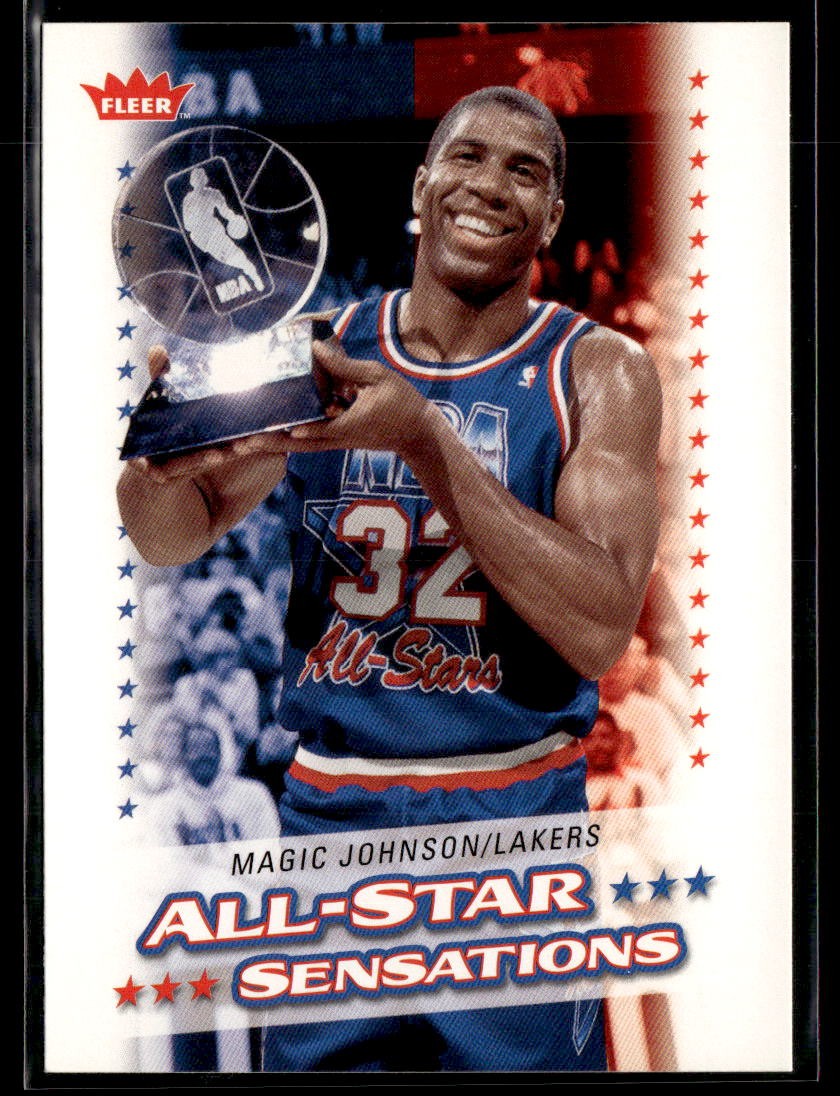 2008-09 Fleer #AS-16 Magic Johnson All-Star Sensations 0602L